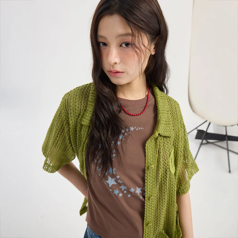 Chouetties by LUCKY CHOUETTE Slim Fit Moon Graphic Short Sleeve T-Shirt (brown) LATAX26400BRX