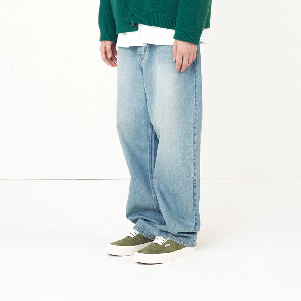 Blueborn Tapered 5 Pocket Denim Pants Light Blue