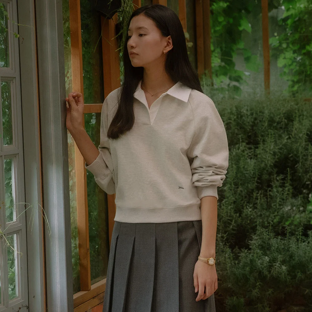 Collar point logo MTM TIFA03LT01_Oatmeal