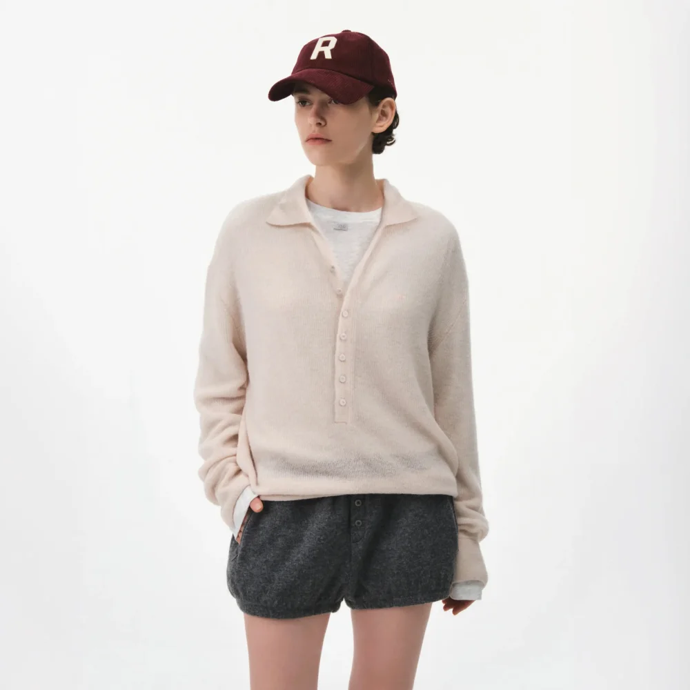 GAVIN COLLAR KNIT (PINK)