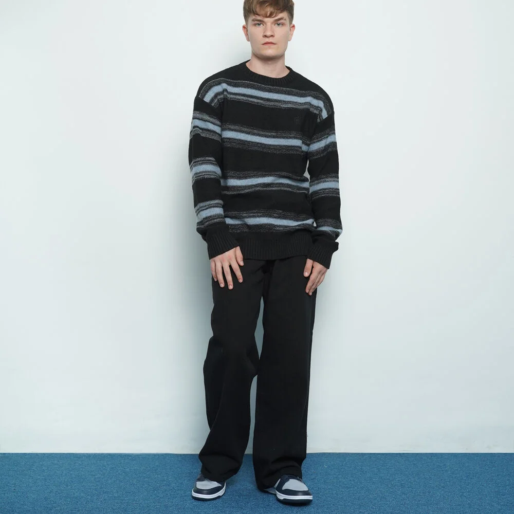 M490 hit cotton wide pants black