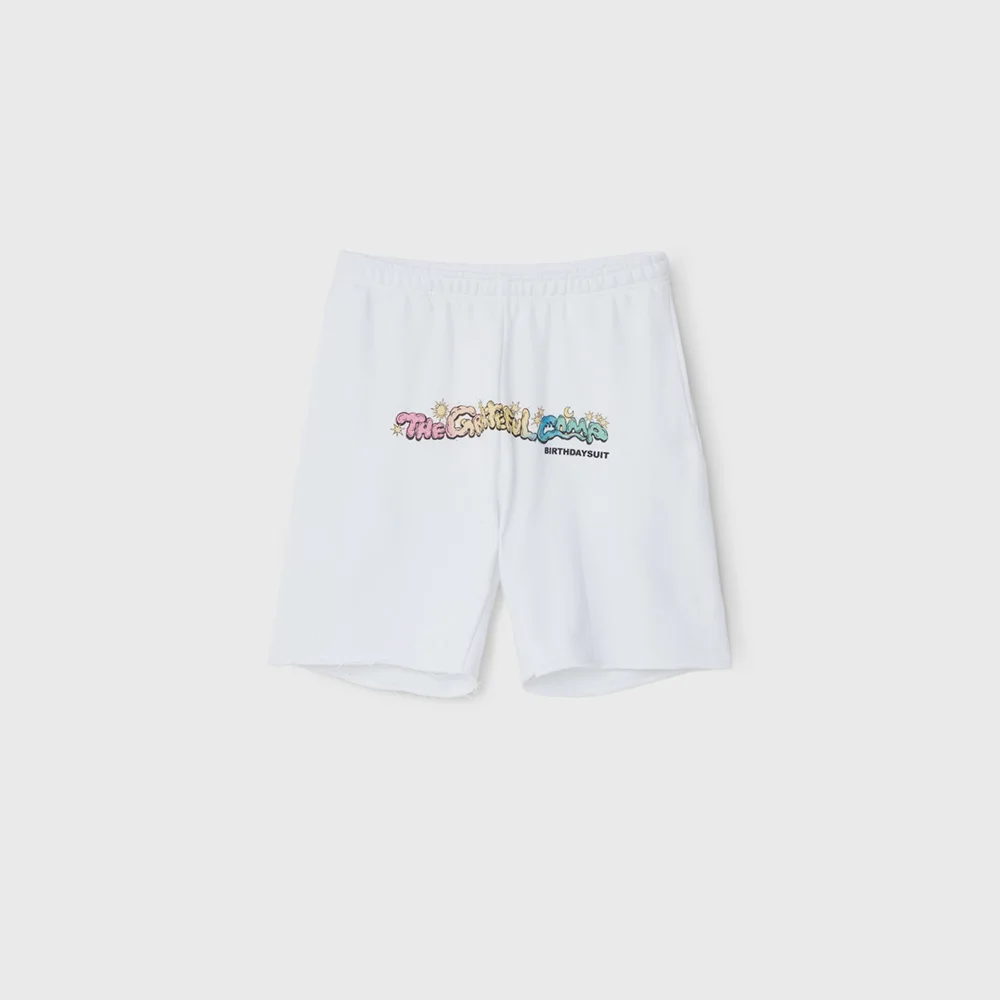 THE GRATEFUL CAMP HALF SWEAT PANTS (WHITE)