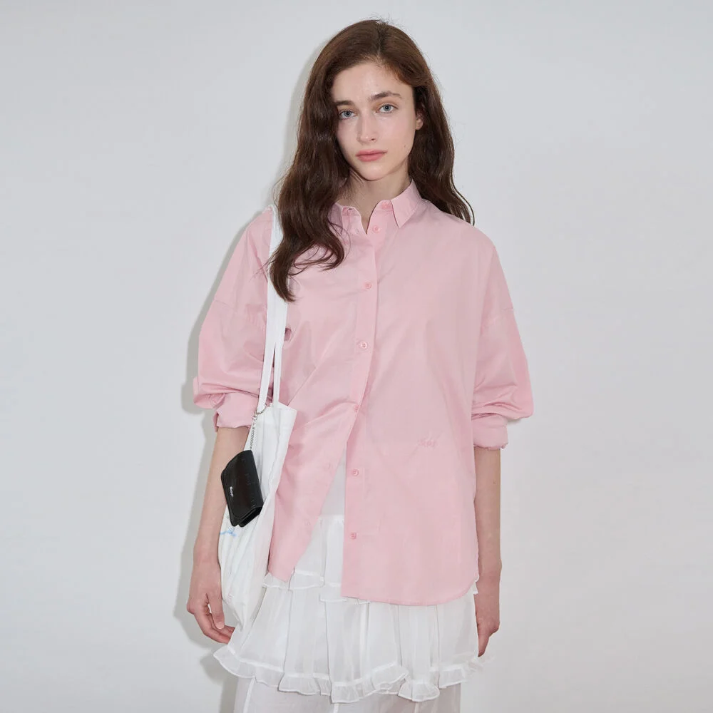 Basic Over Fit Shirt (Pink)