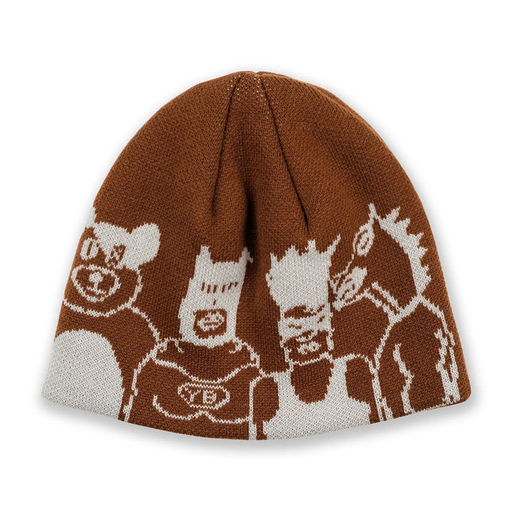 VILLAIN HERO BEANIE_BROWN