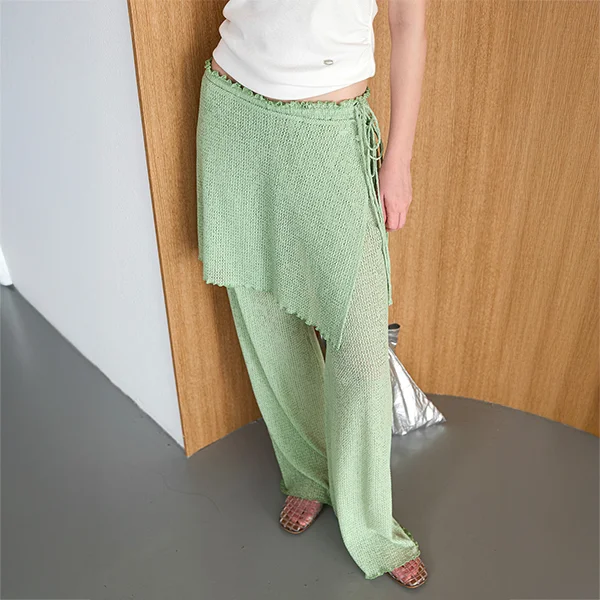 AIRY WAVE COVER-UP PANTS SET UP (PT-5800)