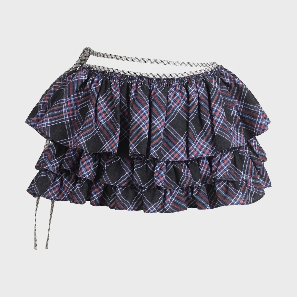 Check Tiered Layer Skirt (multi color) LXAAX25520XXX