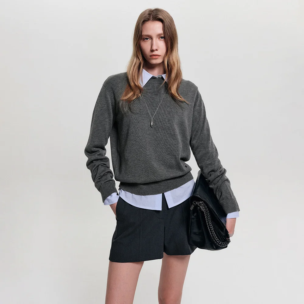 Lumi 真絲 Lux 圓領 針織衫 / LUMI SILK LUXE CREW NECK KNIT_4colors
