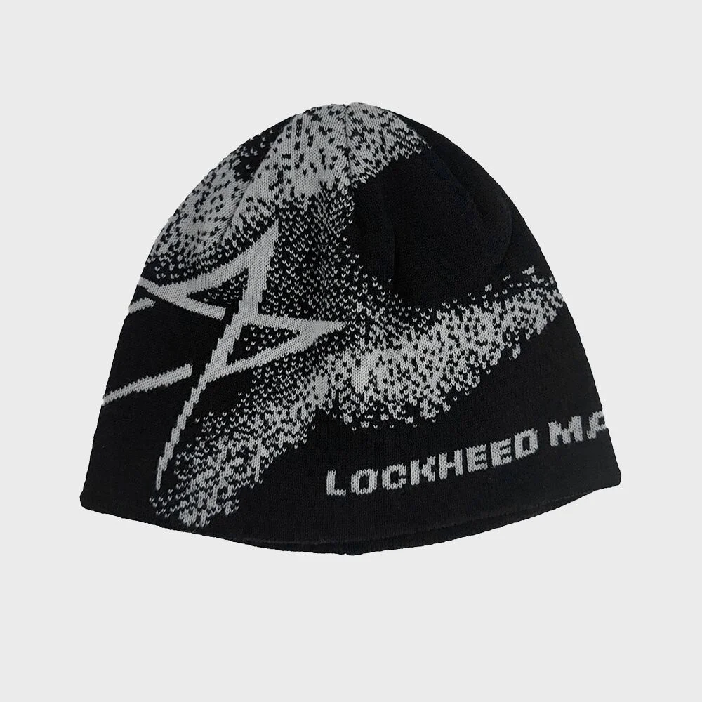 JACQUARD BEANIE (BLACK)