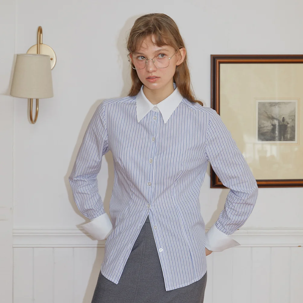 SKY STRIPED LINE SHIRTS