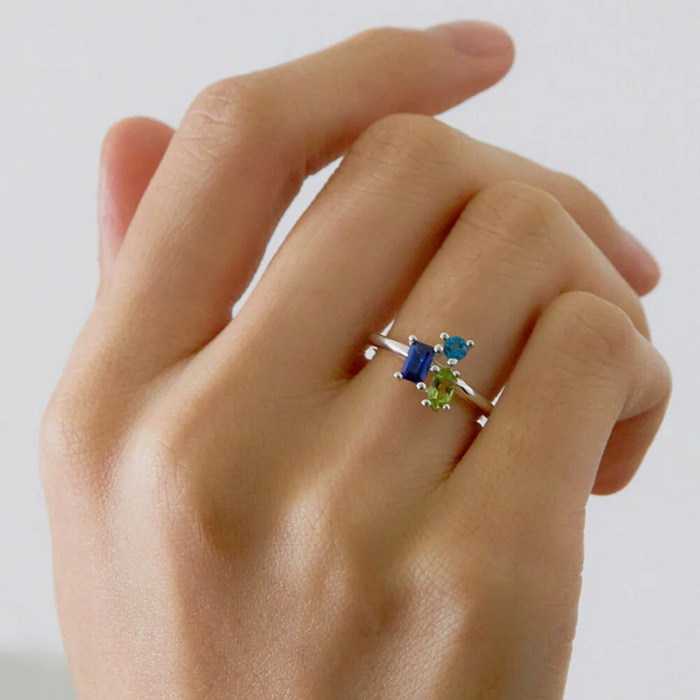 天然石 Tree bud ring