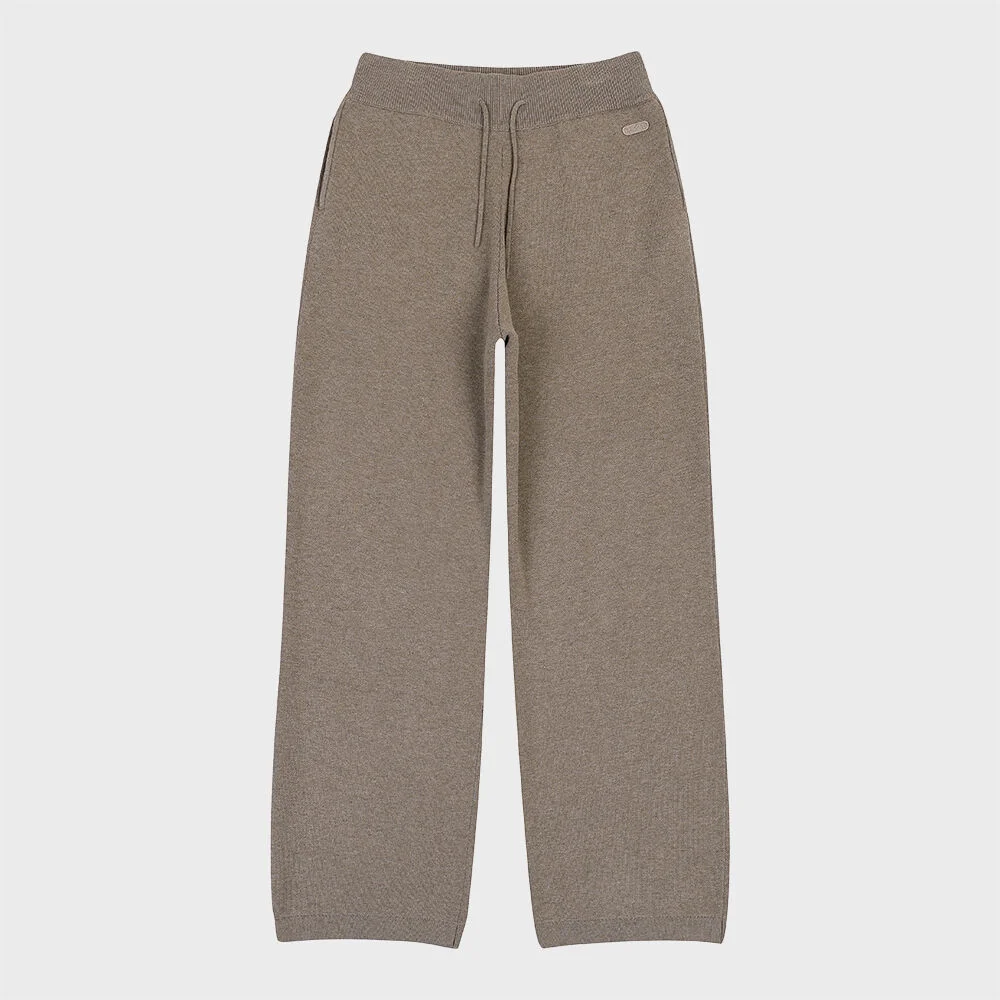 W KNIT PANTS (BEIGE)