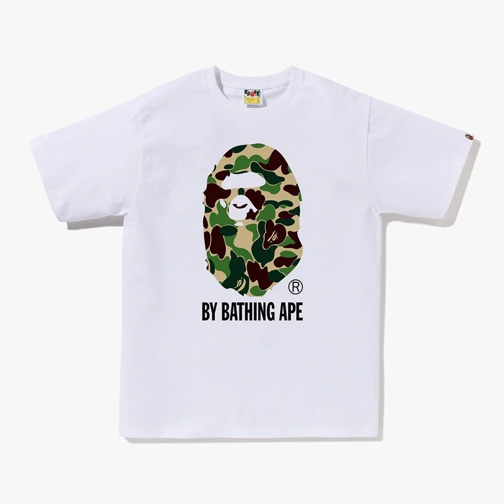 ABC 迷彩 BY BATHING APE T恤(M) WHITE/GREEN