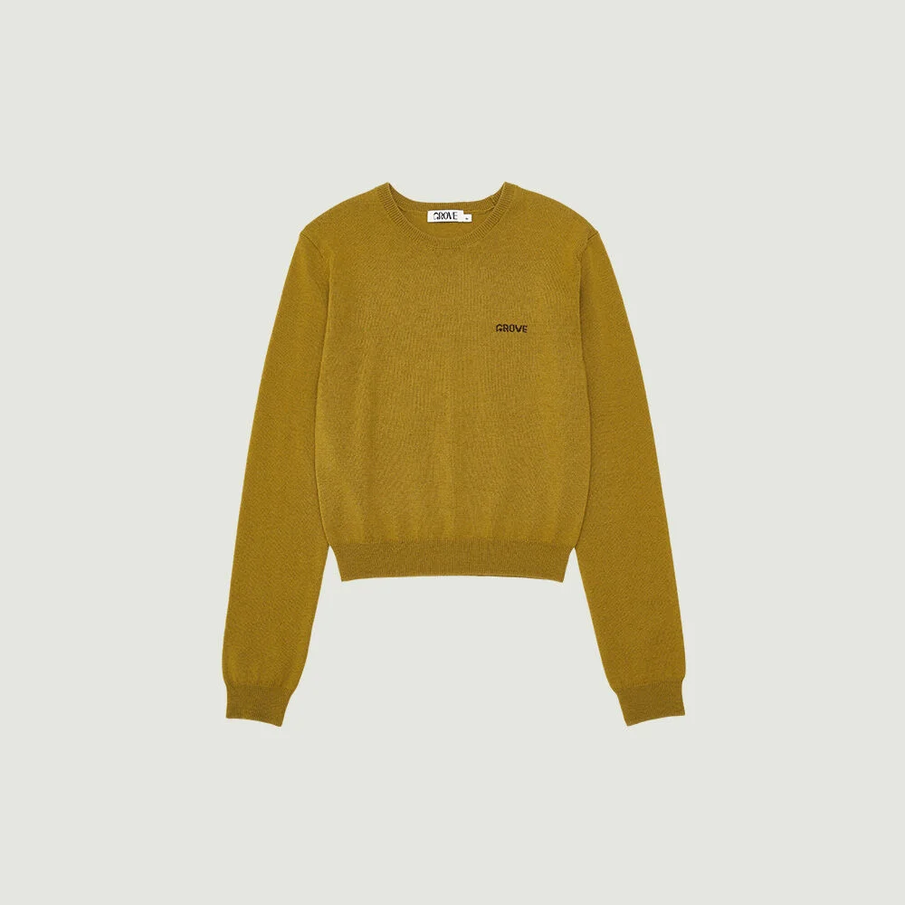 ELENA L/S KNIT (OLIVE)