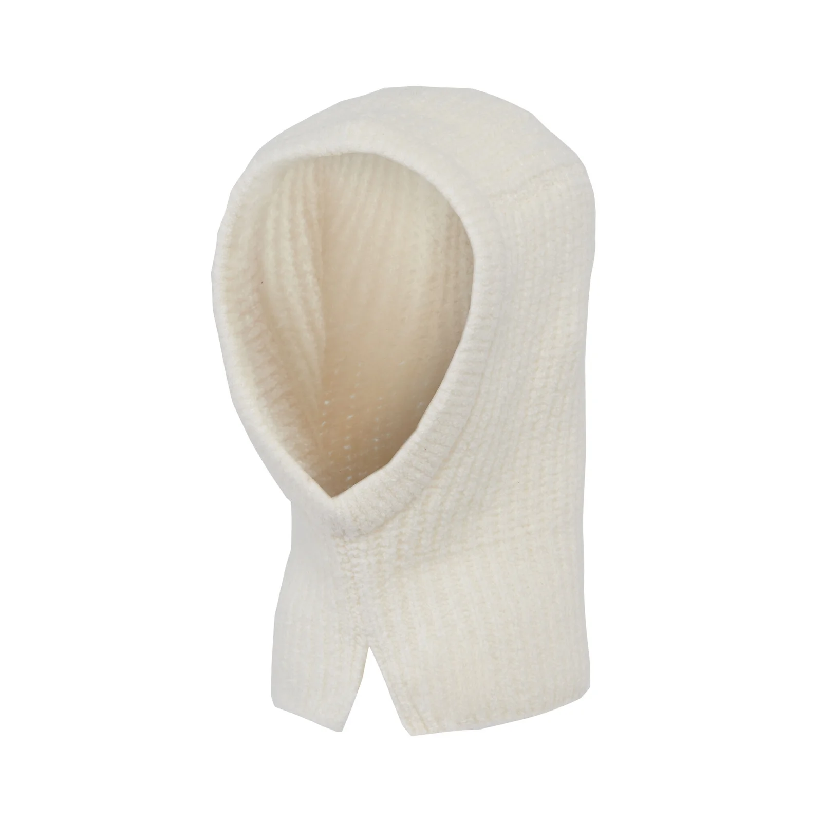 Women's Wool Boucle Balaclava - Ecru Color