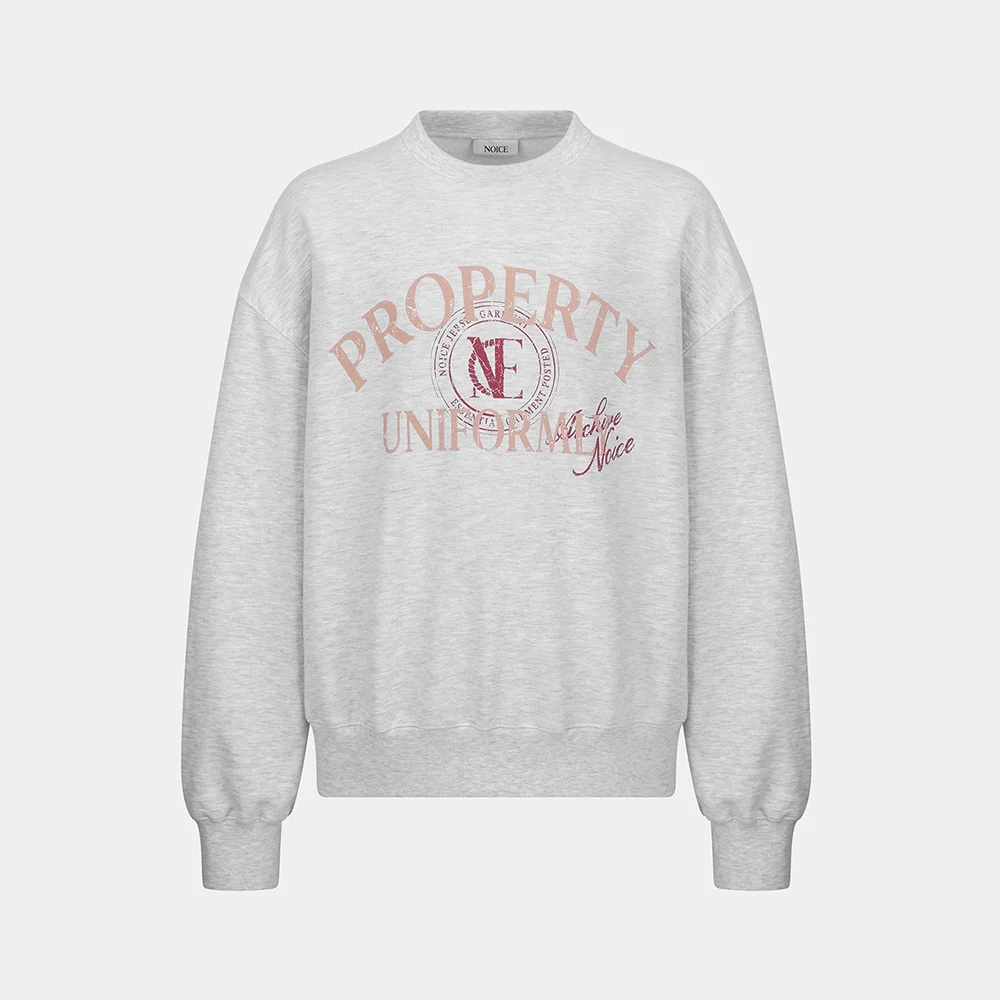 M PROPERTY EMBLEM SWEATSHIRT - LIGHT GRAY