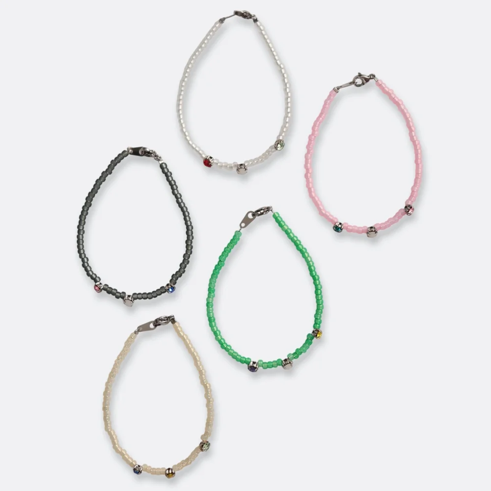 Swarovski cubic color beads Bracelet Swarovski 水晶 水鑽 修身 色 串珠 手鏈