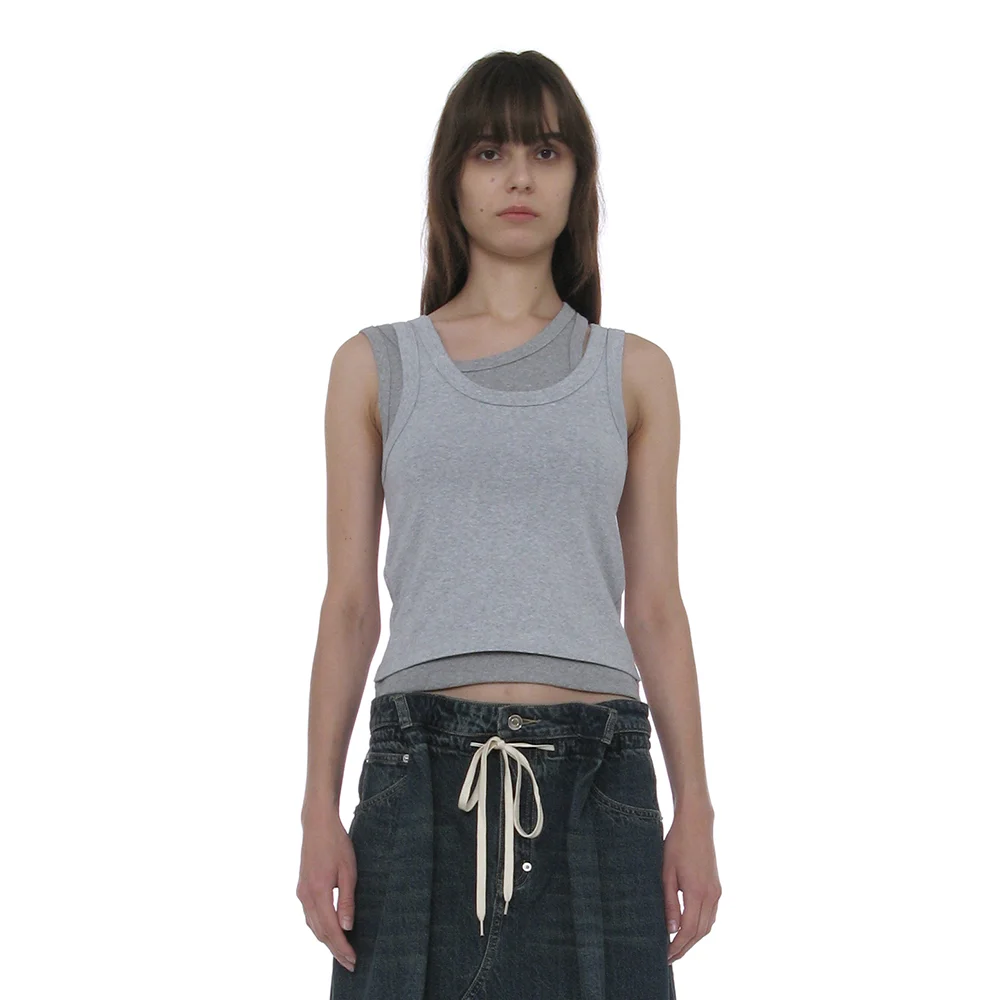 OVERLAY SLEEVELESS_MELANGE