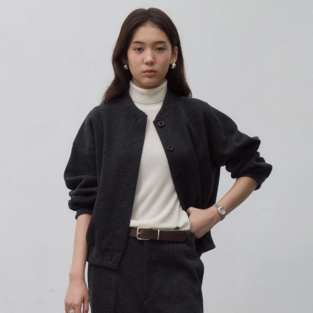 JEFFREY CARDIGAN (CHARCOAL)
