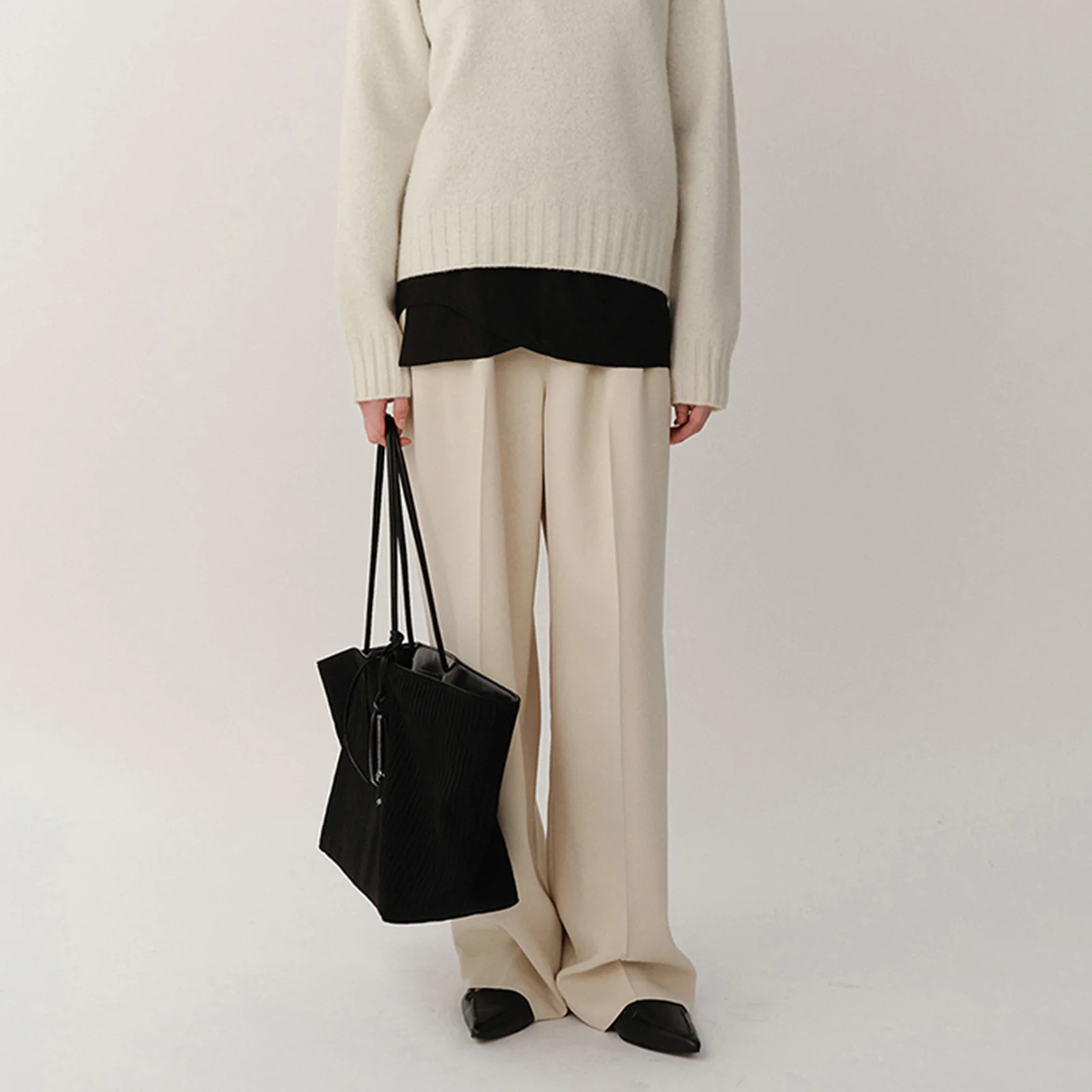 Banding Pants Earl Gray