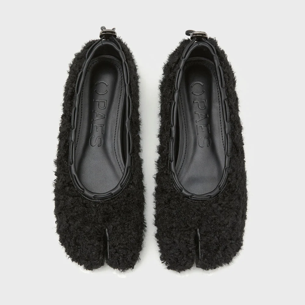 Teddy String Flat / Black