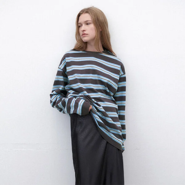 STRIPE RELAXED TEE(T-7127)