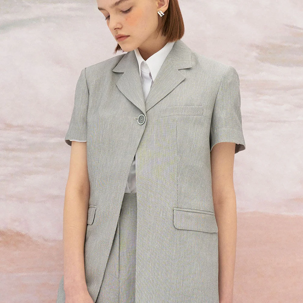5S Bio Linen-blendCheck Jacket