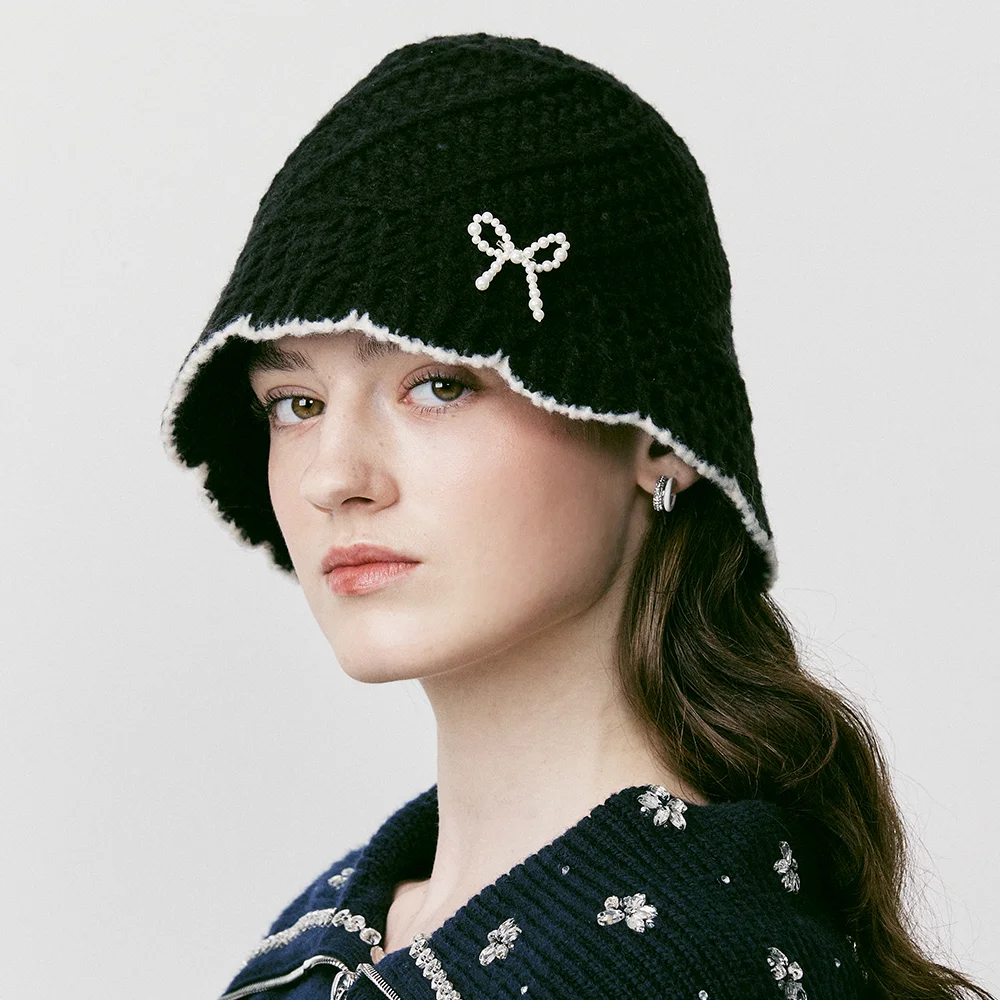 Ribbon Pearl Bucket Hat_VH249OAC001M