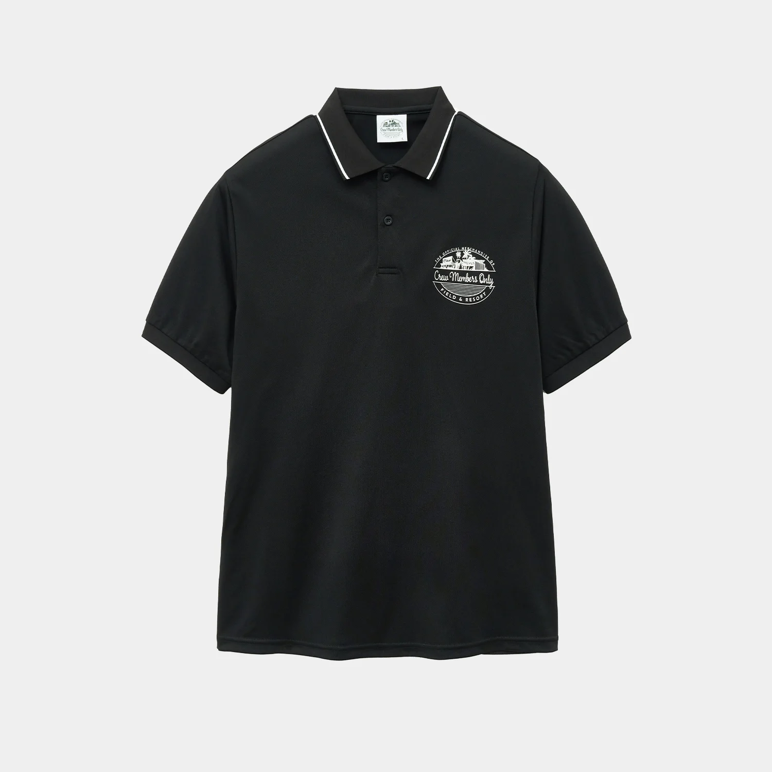 RESORT BASIC POLO BLACK