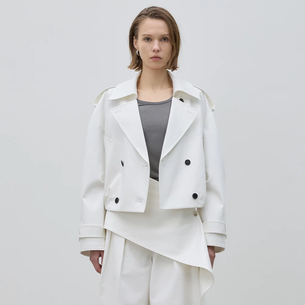 WEENIE CROP TRENCH COAT
