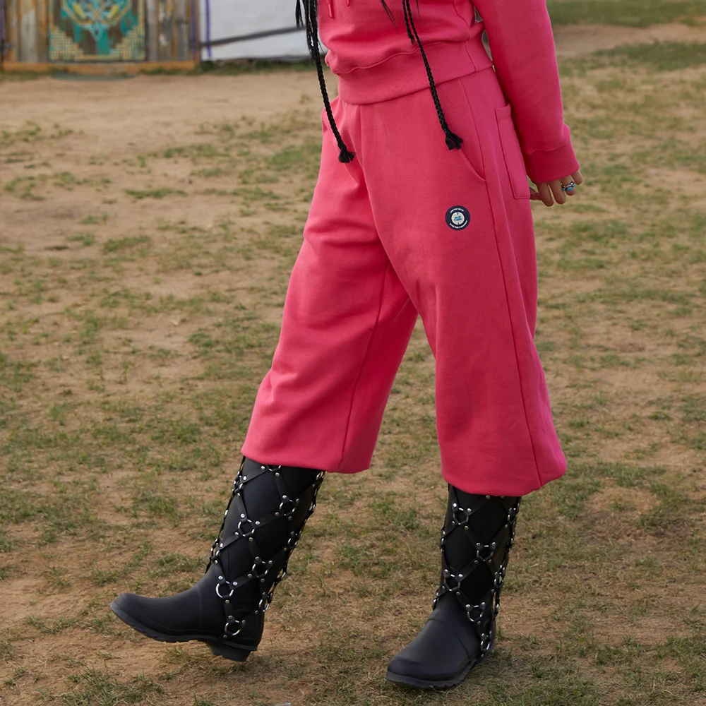 WIDE JOGGER PANTS CHERRYPINK