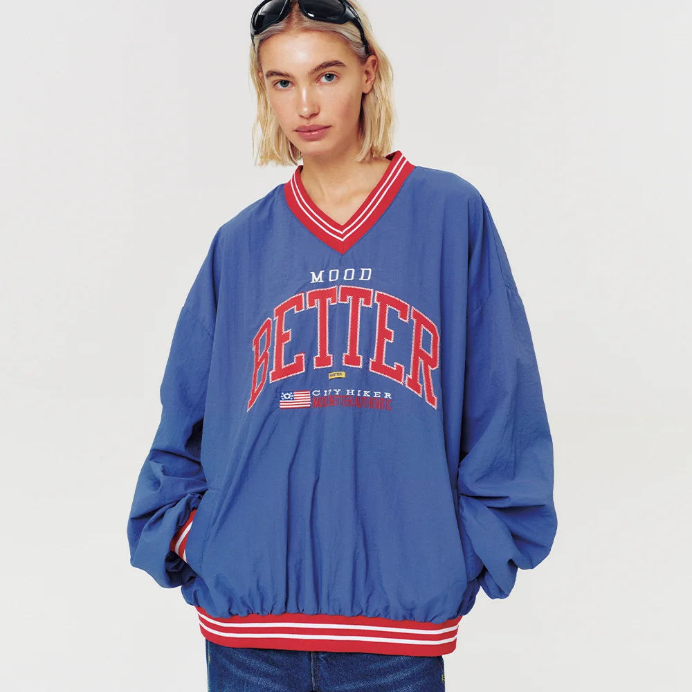 LOGO NYLON JERSEY BLUE