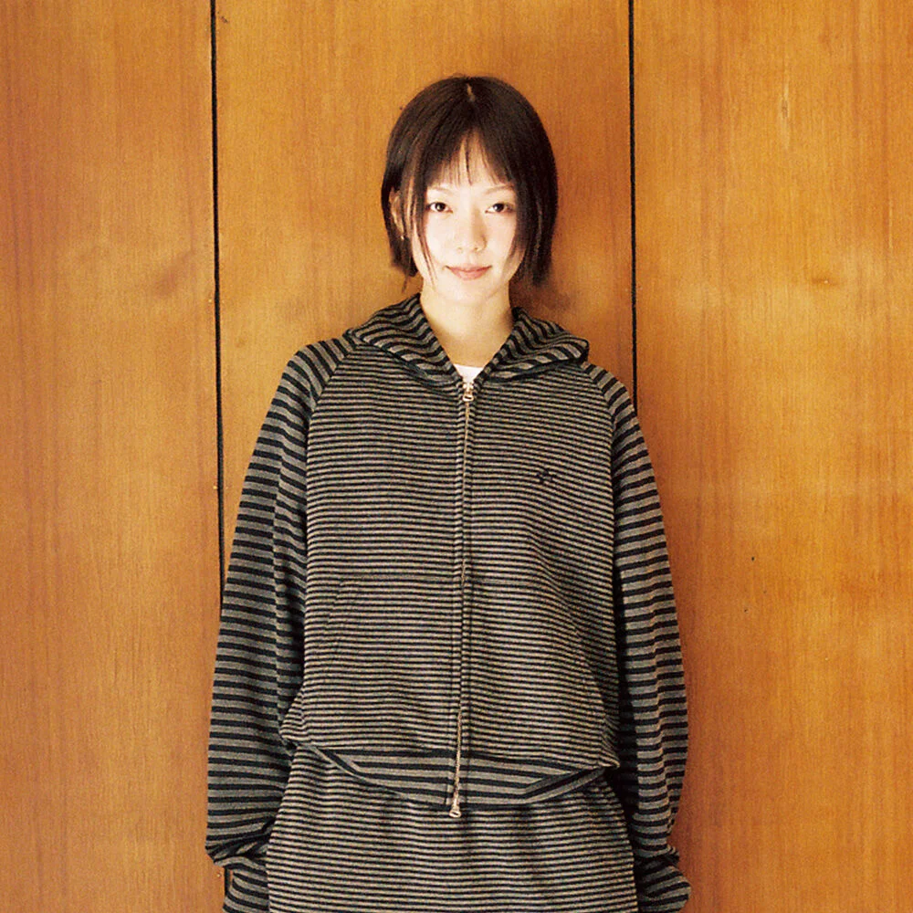 STAR LOGO ST HOOD ZIP UP_BLACK(IK2FFFM483A)
