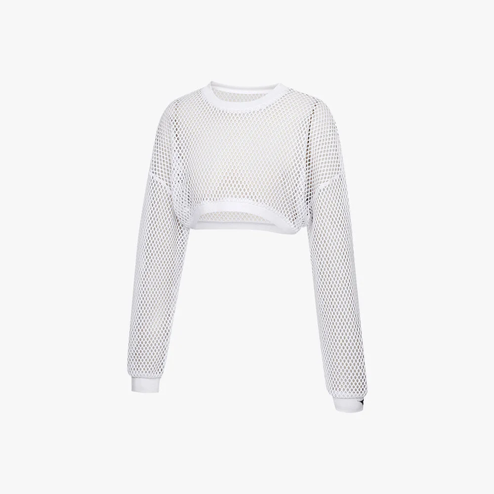 Cross Court 網布 短外套 WHITE
