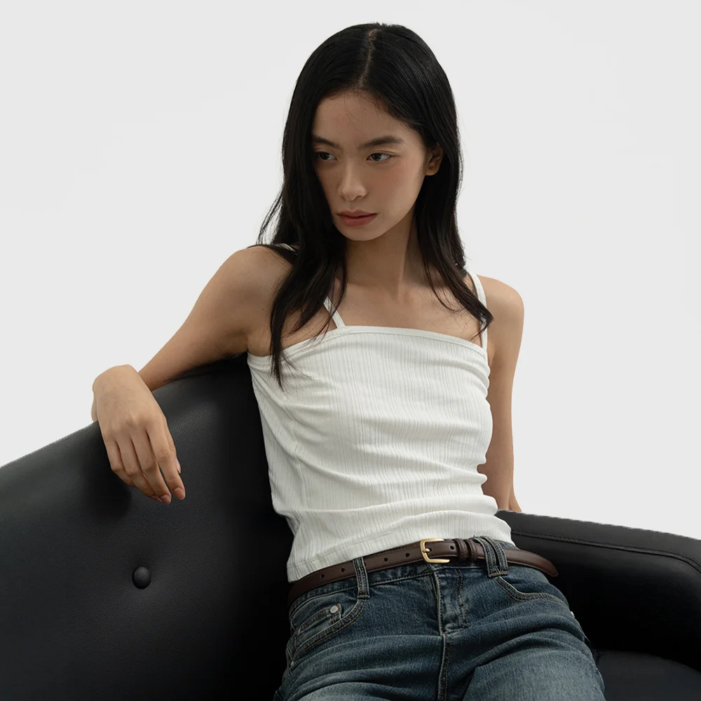 男女通用 畢業 職場 修身 方形 皮革 腰帶_6color
