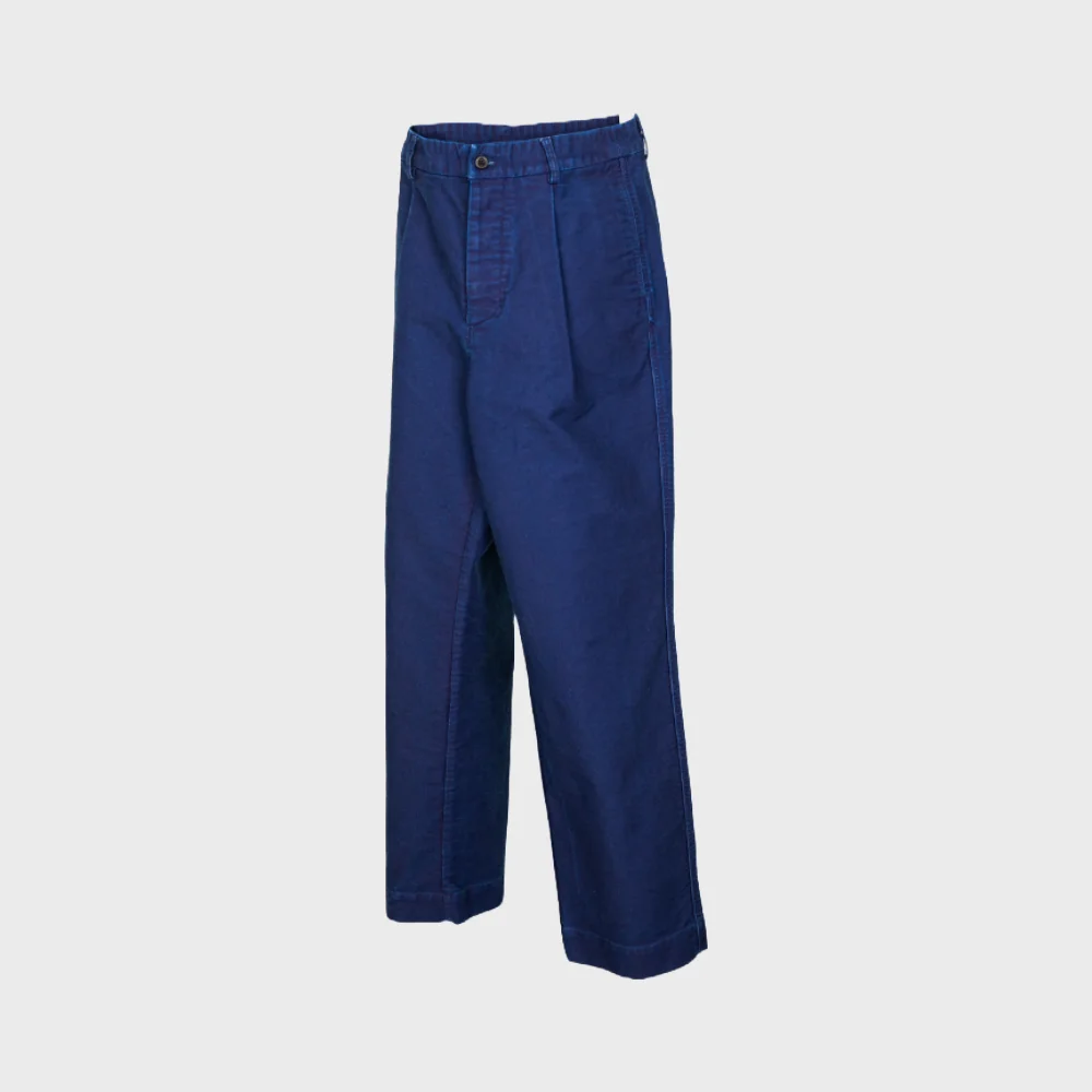 INDIGO HEAVY COTTON STANDARD TROUSERS