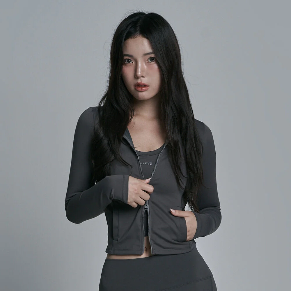 女裝 短版 拉鏈