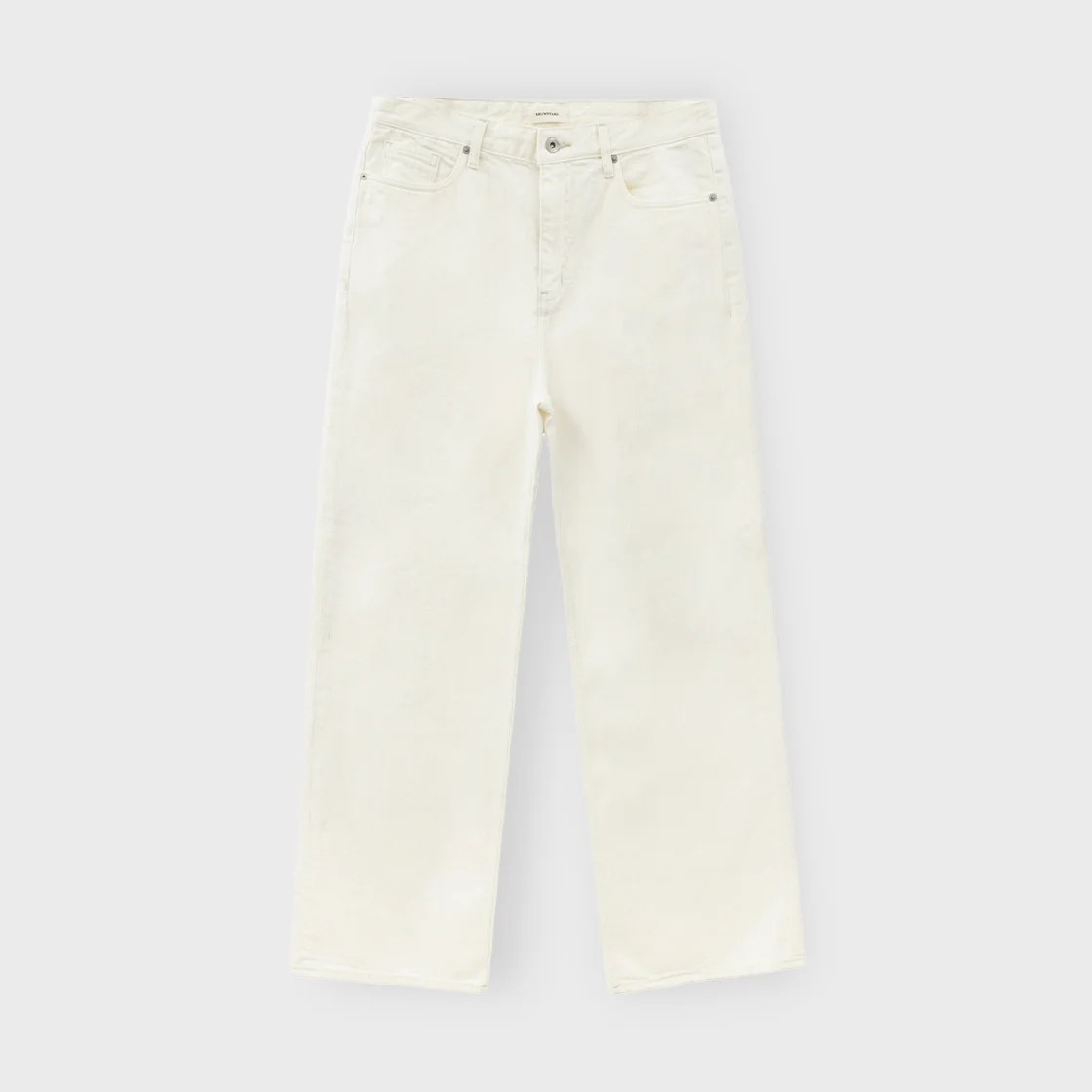 5P Straight Denim, Ecru