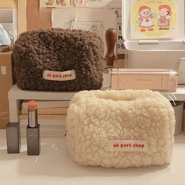 羊羔絨 化妝品 化妝袋 筆袋 多色 化妝袋
