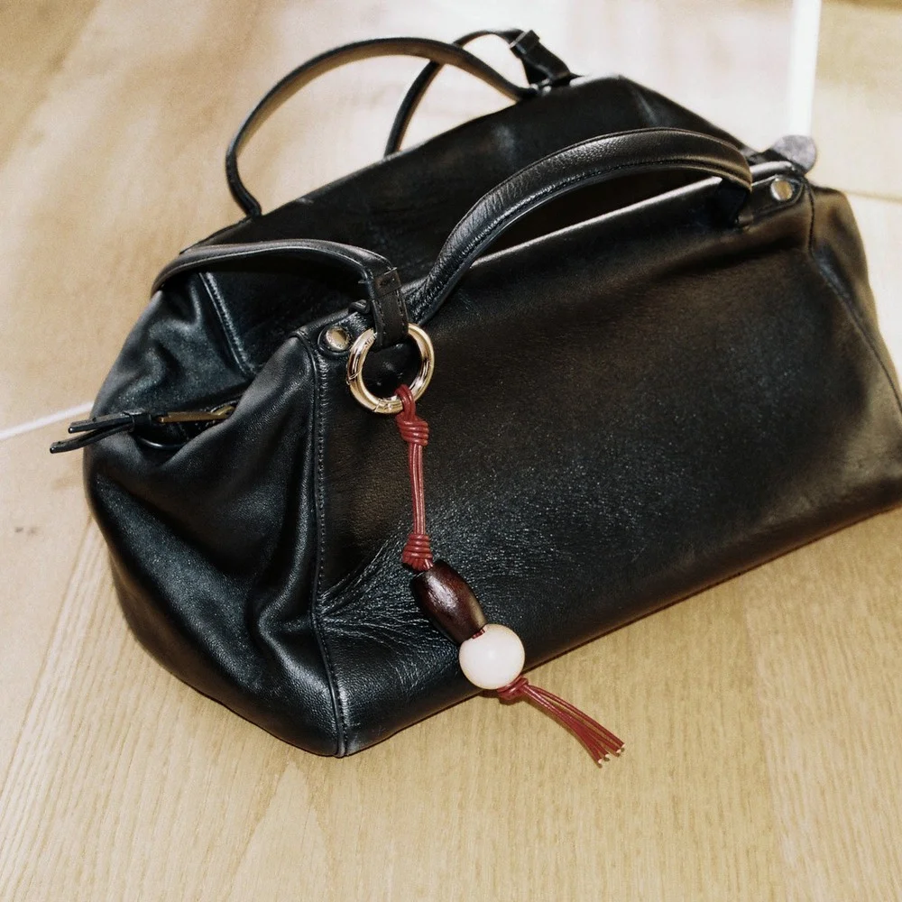 WINE LEATHER KEYRING