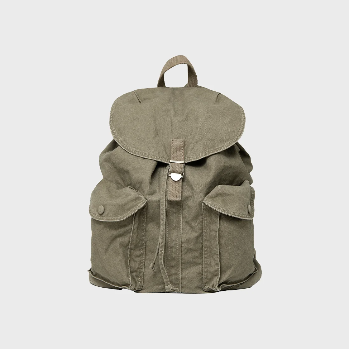 Washed Backpack, Olive Grey