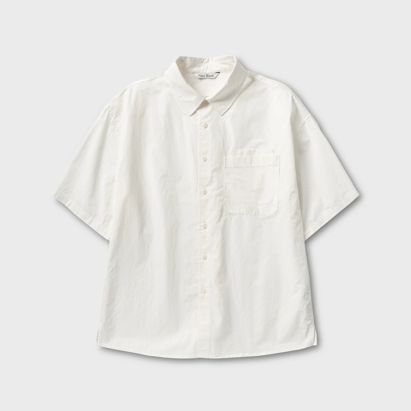 COTTON DRILL HS 襯衫_WHITE