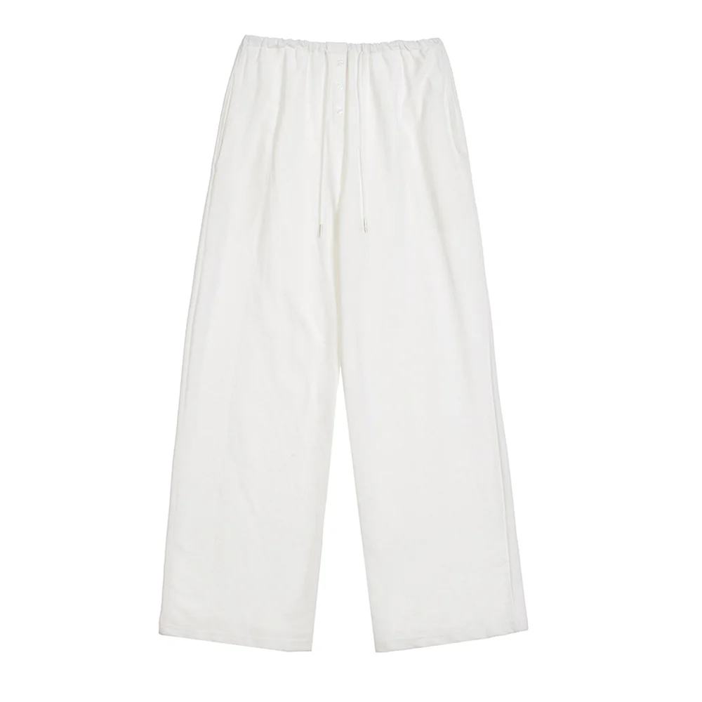 Button Point Sweat Pants