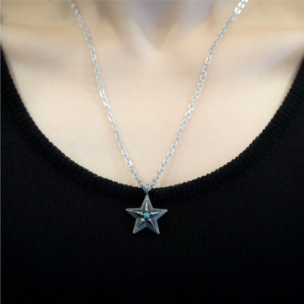 HR 79N_Silver Star Necklace (Silver 925)