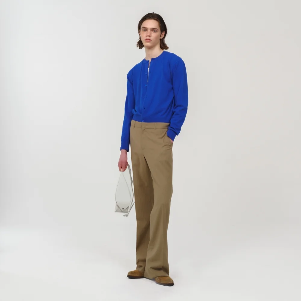 UNISEX, Stripe Flare Pants / Beige