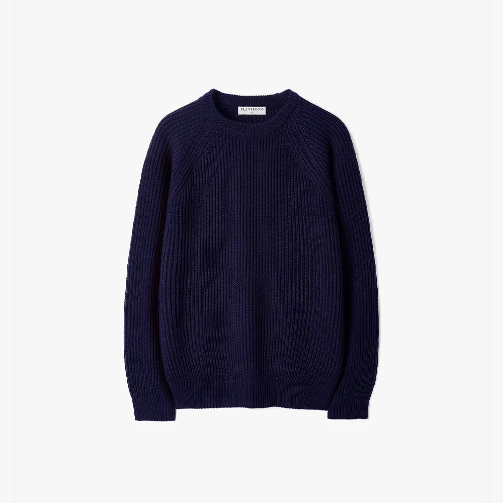 Essential Crop Reglan Knit NAVY