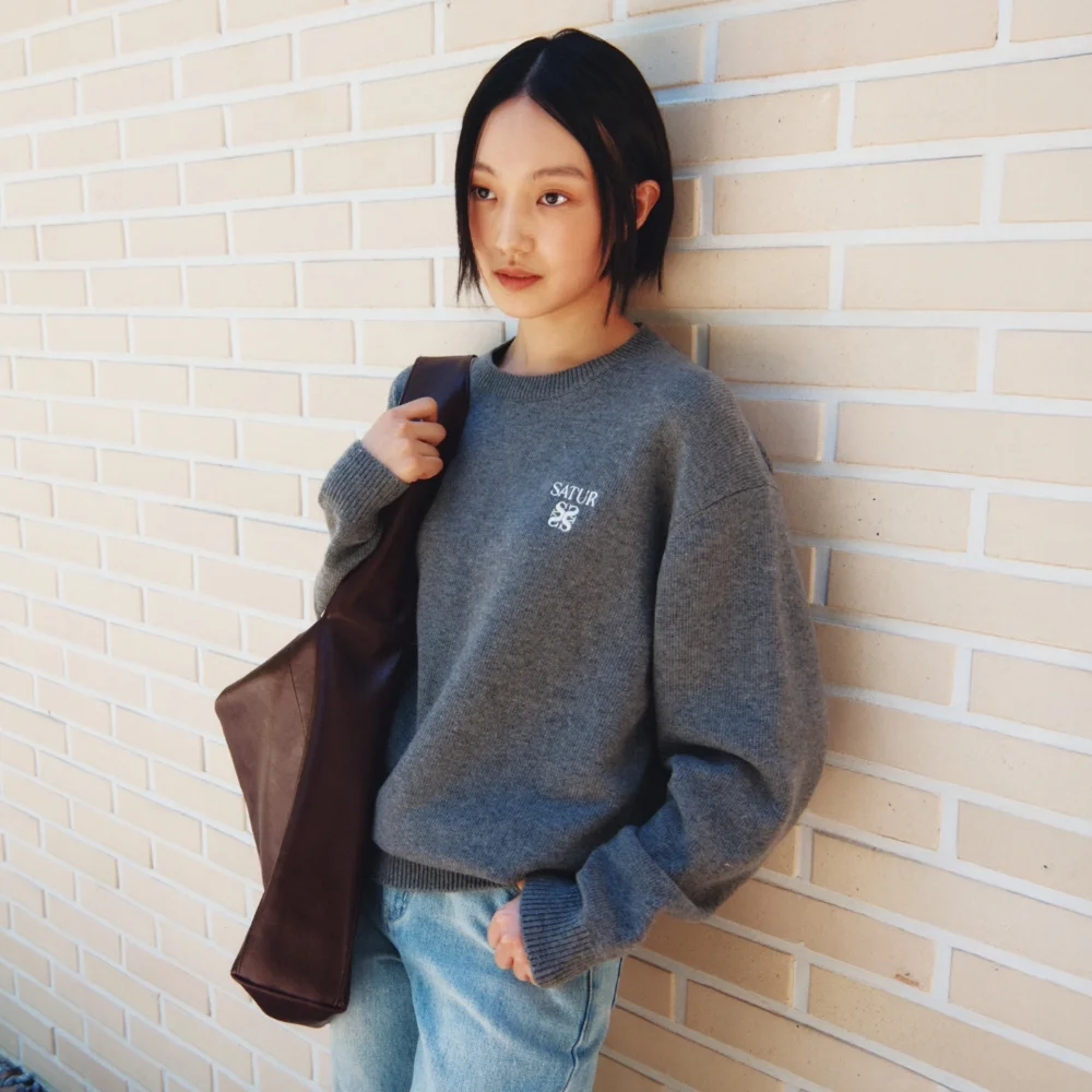 Lauren 經典 標誌 針織衫 炭灰色