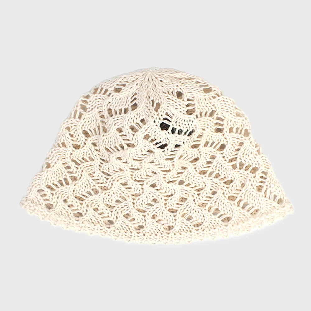 Wave Knit Ivory Bucket Hat 針織漁夫帽