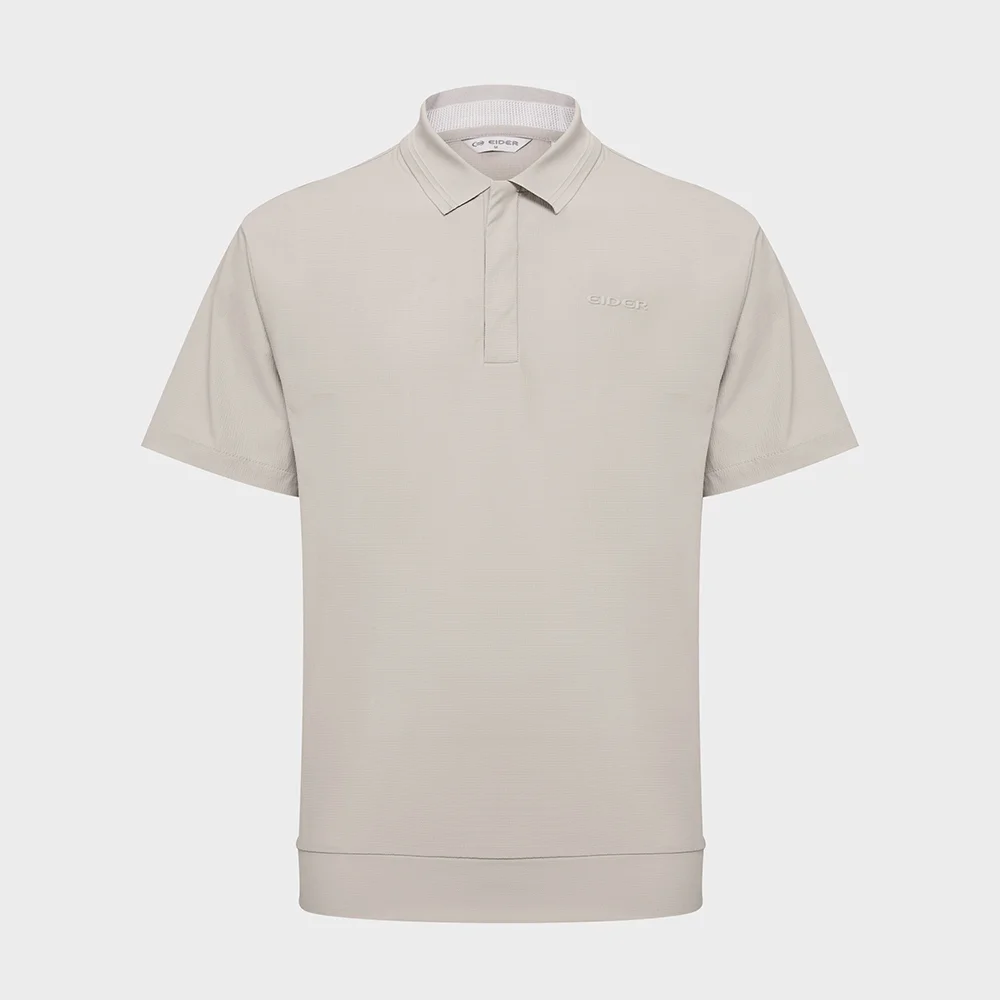 COOLEATS ICE (COOLEATS 冰霜色) 男裝 短袖 Polo T恤_Light Beige_DMM26255E1