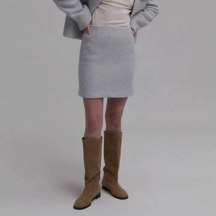 Ringo Mini Skirt(Light blue, Black)