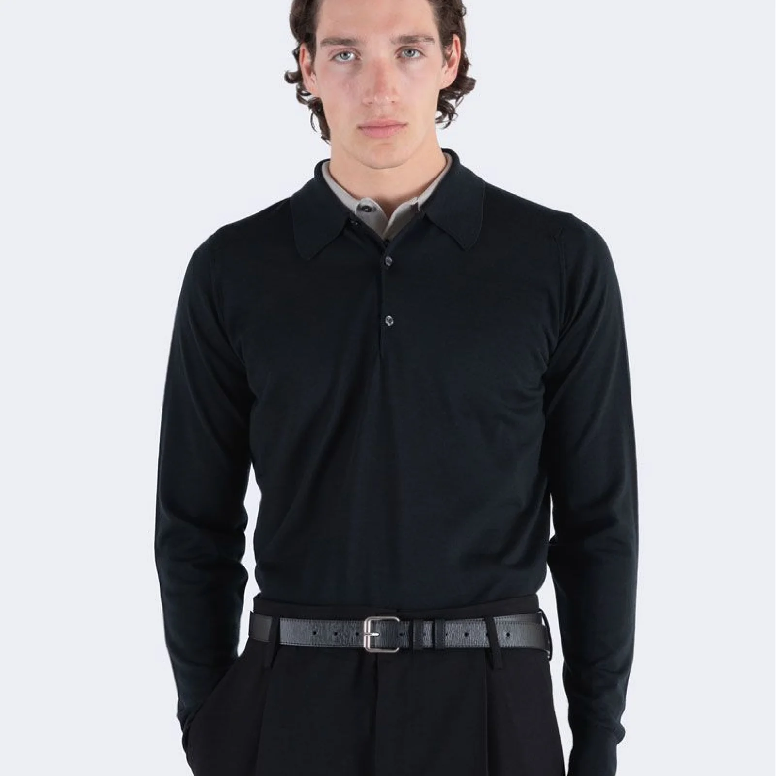 DORSET Merino Wool Polo Shirt Knit Classic 8 Colors